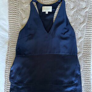 Brochu Walker Navy Silk Tank Top - Size Small